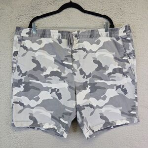 Mens 2XL Camo Shorts Chino Adjustable High Waisted Nature Outdoor‎ Preppy 44-46